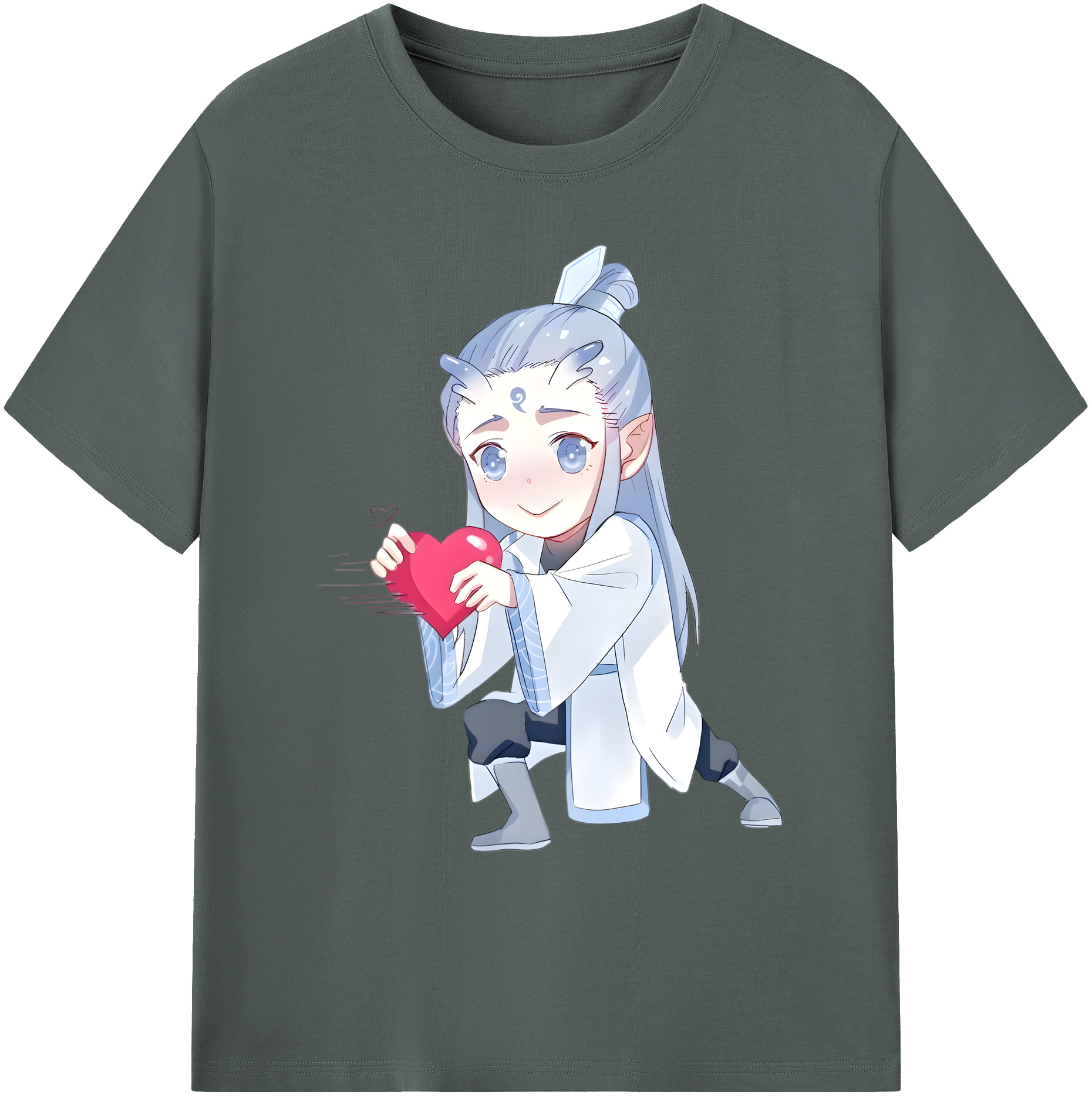 （画像用） Ne Zha 2 ナタ 魔童の大暴れ 綿100％ メンズ半袖Tシャツ｜肌触りやわらか＆通気性